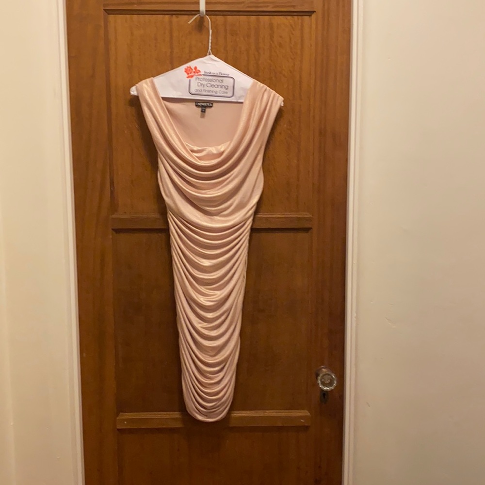 Express Iridescent Pink Party Dress